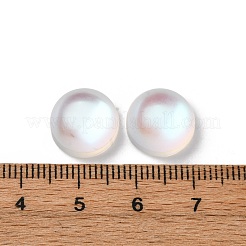 合成ムーンストーンカボション  半円/ドーム  透明  12x7mm&nbsp;G-U027-04B-01