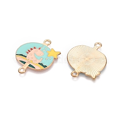 Alloy Enamel Pendants&nbsp;PALLOY-N176-29C-RS