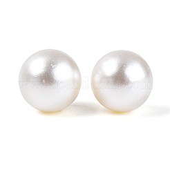 ABSパール調アクリルビーズ  穴がない  ラウンド  ベージュ  11.5mm  約562個/500g&nbsp;OACR-S011-12mm-01