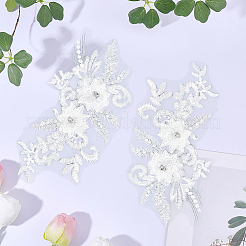4Pcs Polyester Computerized Embroidered Appliques&nbsp;DIY-CY0003-44