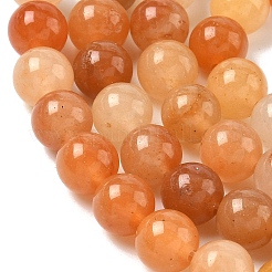 天然石レッドアベンチュリンビーズ連売り  ラウンド  8~9mm  穴：1mm  約46個/連  14.96''（38センチメートル）&nbsp;G-P257-02-8mm-01