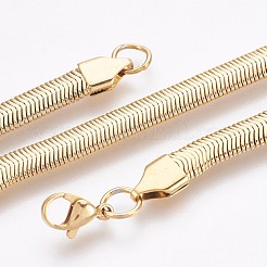Ion Plating(IP) 304 Stainless Steel Herringbone Chain Bracelets&nbsp;BJEW-P235-20G
