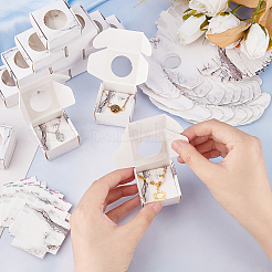 Folding Cardboard Paper Boxes with Round Visible Window&nbsp;LS-CON-WH0094-17