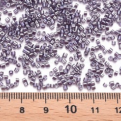ガラスシリンダービーズ  シードビーズ  透明色光沢  丸い穴  ダークスレートブルー  1.5~2x1~2mm  穴：0.8mm  約8000個/袋  約1ポンド/バッグ&nbsp;SEED-S047-G-003