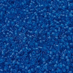 MIYUKIデリカビーズ  シリンダー  日本製シードビーズ  11/0  （db0768)マット透明カプリブルー  1.3x1.6mm  穴：0.8mm  約20000個/袋  100 G /袋&nbsp;SEED-J020-DB0768