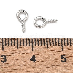 Brass Screw Eye Pin Peg Bails&nbsp;KK-D289-56P