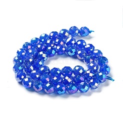Electroplated Natural White Jade Beads Strands&nbsp;G-Z038-A01-02AB
