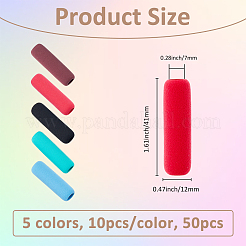50Pcs 5 Colors Sponge Pencil Grips&nbsp;AJEW-FH0005-49