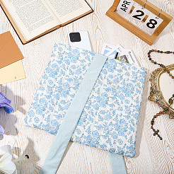Flower Print Cloth Packing Pouches with Straps&nbsp;ABAG-WH20010-40A