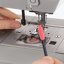 1袋20個入りプラスチック、シリコン製ミシン洗浄ブラシ付き  レッド  103~106x7~9mm&nbsp;AJEW-LP0010-21B