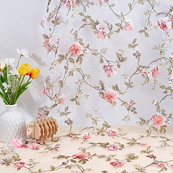 シフォンレーストリム  3 Dの花  ピンク  51-1/8インチ（1300x1.5mm）&nbsp;ORIB-WH0005-07
