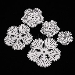 梅の花炭素鋼カッティングダイステンシル  DIYスクラップブッキング/フォトアルバム用  装飾的なエンボス印刷紙のカード  マットプラチナカラー  8.5x7.5x0.08cm&nbsp;LS-DIY-A008-24