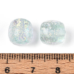 Handmade Foil Lampwork Beads Strands&nbsp;FOIL-T008-01F