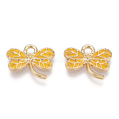 Light Gold Plated Alloy Pendants&nbsp;LS-ENAM-T009-69C-RS