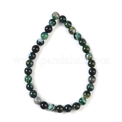Natural Striped Agate/Banded Agate Beads Strands&nbsp;G-Z060-A01-A19