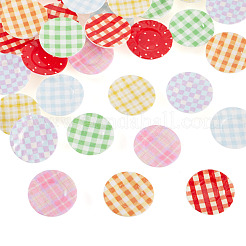 32Pcs 8 Colors Resin Plates Miniature Ornaments&nbsp;DOLL-TA0001-01
