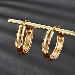 201 Stainless Steel Hoop Earrings&nbsp;EJEW-P304-15A-G