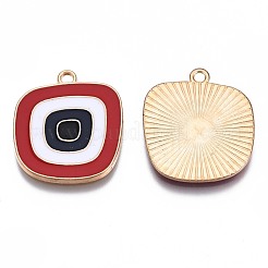 Alloy Enamel Pendants&nbsp;ENAM-N054-61C-RS