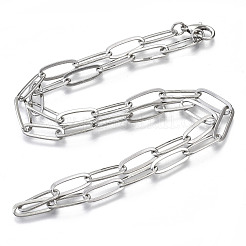 Brass Paperclip Chains&nbsp;MAK-S072-13B-P