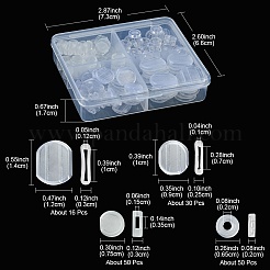 146Pcs 4 Style PVC & Silicone Comfort Clip on Earring Pads&nbsp;KY-FS0001-19