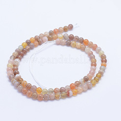 Natural Botswana Agate Beads Strands&nbsp;G-F530-04-4mm