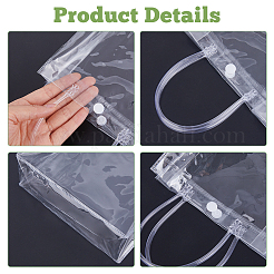 Transparent PVC Gift Bags with Handle&nbsp;CON-WH0088-69