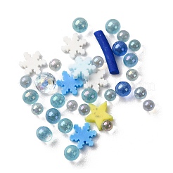 Handmade Polymer Clay Cabochons and Plastic Beads for DIY Jewelry Making Findings&nbsp;CLAY-B007-04F