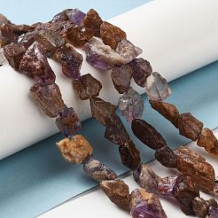 Raw Rough Natural Purple Phantom Quartz Purple Lodolite Quartz Beads Strands&nbsp;G-I283-G06-01