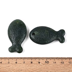 海の天然翡翠ペンダント  魚のチャーム  48x26x11~11.5mm  穴：3.5mm&nbsp;G-N371-07C-01