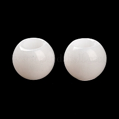 Natural White Jade European Beads&nbsp;LS-G-R488-01H