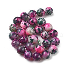Natural Multi-Color Agate Beads Strands&nbsp;G-A261-B15-14mm