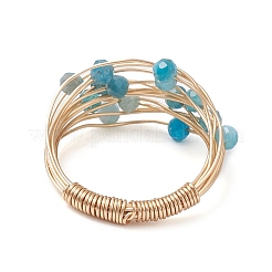 Natural Apatite Finger Rings&nbsp;RJEW-TA00221-01