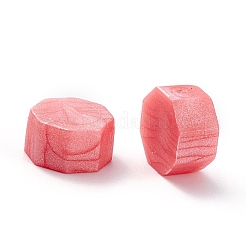 シーリングワックス粒子  レトロシーリング印鑑用  八角形  鮭色  0.85x0.85x0.5cm約1550個/ 500g&nbsp;DIY-B003-24