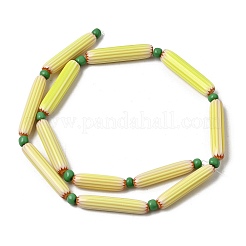 Handmade Lampwork Chevron Beads&nbsp;LAMP-Z019-01-07