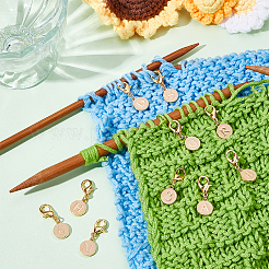 36Pcs 36 Style Alloy Enamel Pendant Stitch Markers&nbsp;HJEW-NB00037