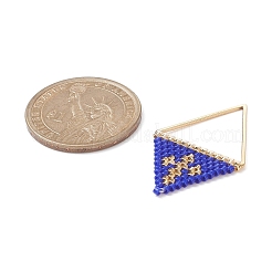 Handmade Japanese Seed Beads Pendants&nbsp;PALLOY-MZ00136-04