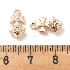 Micro Pave Clear Cubic Zirconia Pendants&nbsp;KK-M102-36G