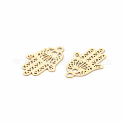 Rack Plating 201 Stainless Steel Filigree Connector Charms&nbsp;STAS-T057-38G