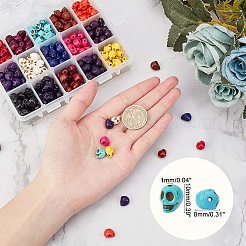 Halloween Theme Dyed Synthetic Turquoise Bead Strands&nbsp;G-GA0001-04
