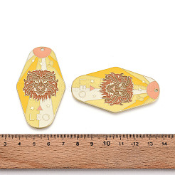 Rack Plating Alloy and Enamel Big Pendants&nbsp;X1-ENAM-T021-29F
