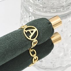 女性用真鍮オープンカフリング  文字L  ラックめっき  長持ちメッキ  カドミウムフリー、鉛フリー、本物の18K金メッキ  a～zの文字  16.5mm&nbsp;RJEW-K289-01G
