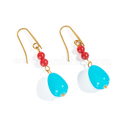 Stainless Steel Teardrop Dangle Earrings&nbsp;YL7427