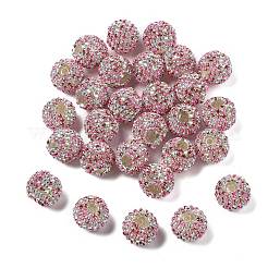 Sparkle Glass Rhinestone Round Beads&nbsp;OACR-S048-01D