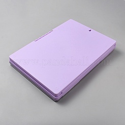 Rectangle Plastic Clipboards & Storage Folder&nbsp;AJEW-WH20010-42C