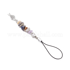 6Pcs Mixed Stone Phone Hand Strap Chains&nbsp;HJEW-JM04130