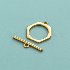 Rack Plating 925 Sterling Silver Toggle Clasps&nbsp;STER-NH0001-37G