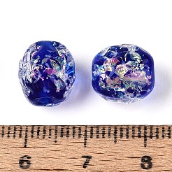 Handmade Foil Glass Beads Strands&nbsp;FOIL-N033-03A