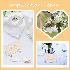 1 Set Wooden Wedding Guest Book Alternative&nbsp;AJEW-CP0005-17