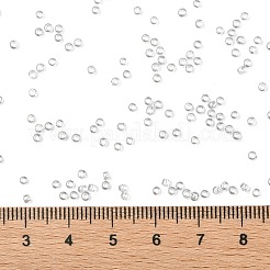 トーホー 11/0ラウンドビーズ  日本製シードビーズ  （透明な光沢のあるブラックダイヤモンド112)個  2.2mm  穴：0.8mm  約5555個/50g&nbsp;SEED-XTR11-0112