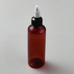 プラスチックスクイーズボトル  詰め替え式ボトル  ココナッツブラウン  3.9x14.2cm  容量：100ml（3.38fl.oz）&nbsp;AJEW-WH0696-572